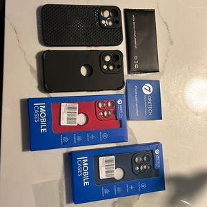 iPhone 13 Pro cases black red blue